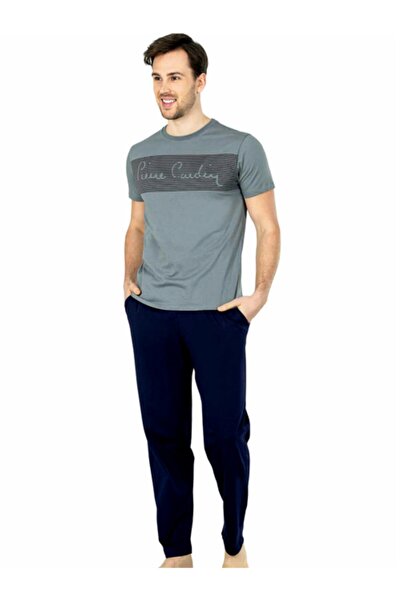 Pierre Cardin Men's Pajama Set 5460 Combed Cotton Claret Red.