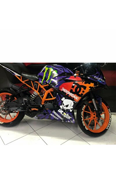 Motiker Ktm Rc 200 Monster Stıcker Kaplama Modeli