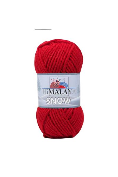 Himalaya Snow Knitting Thread - Cloud Daisy Cardigan Thread - Red - 75512