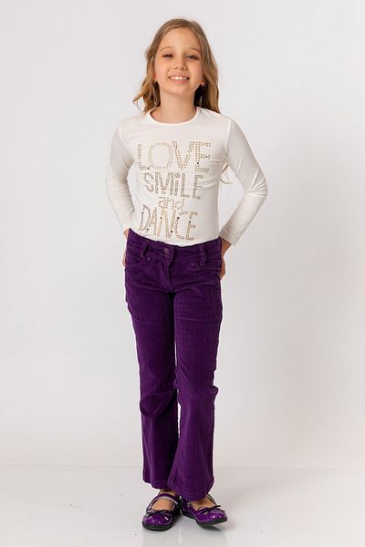 incity Girl's Purple Velvet Trousers