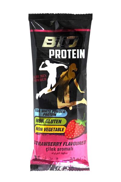 BioProtein Çilek Aromalı Bio Protein Tozu 30 gr