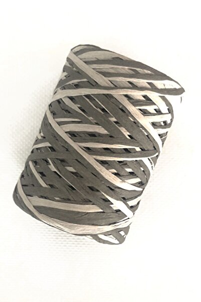 alfa tasarım atölyesi Ață de Rafia - Ebruli / Culoare Gri Alb 53-64 Cod