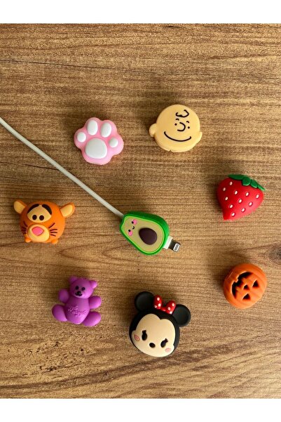 HappyCase Sevimli Kablo Koruyucu 8 Lü Set