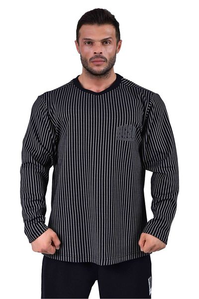 Big Sam Men's Comfortable Fit Cotton Sports Sweatshirt Black 4709