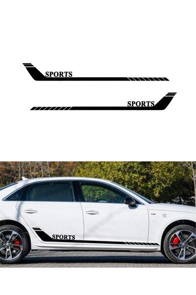 Dijitonline ملصق رياضي مخطط من Marşpiyel قطعتين ملصق تلقائي - 160x23 سم