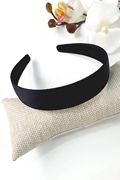 PETEK AKSESUAR Saten Düz Klasik Kalite Taç Siyah