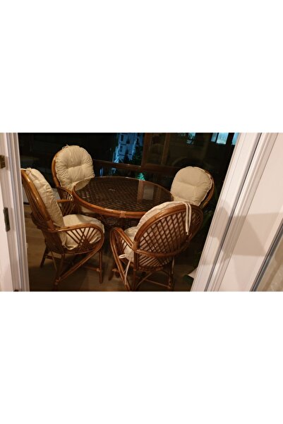 KLAS BAMBU Şirin Yuvarlak 4'lü Takım