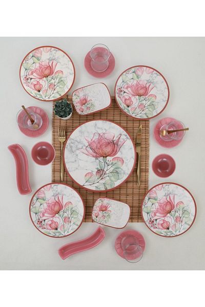 Keramika 19 Piece Breakfast Set for 4 Persons