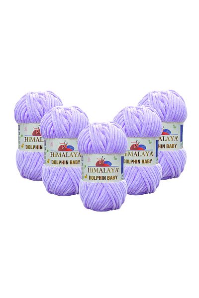 Himalaya Dolphin Baby 5-Piece Velvet Pack - 80305 Lilac - 100g 120Mt