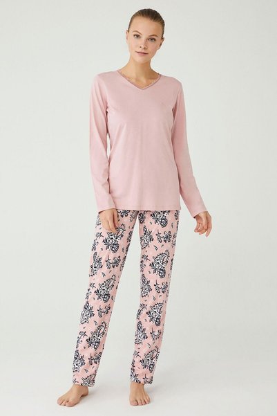 Mod Collection Women's Pink Pajama Set