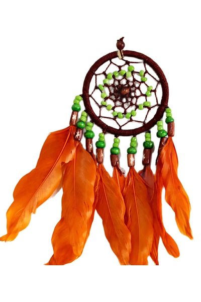 Mixperi Brick Color Bird Feather Dream Catcher Car Ornament