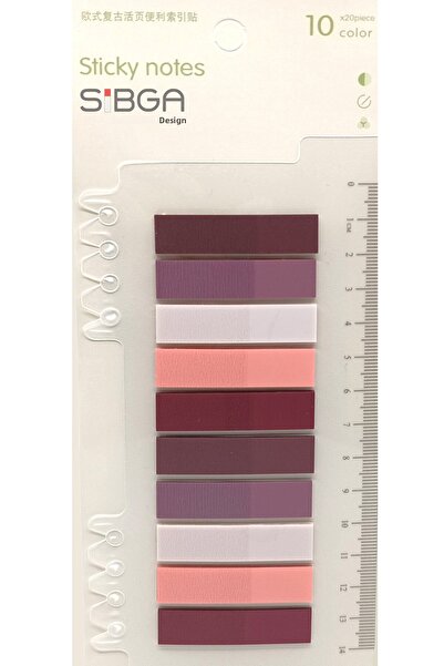 sibga tasarım Transparent Burgundy Tones Colored Postit Post-It Post It. Bookmark Bookmark Post-It Sticker Note Paper