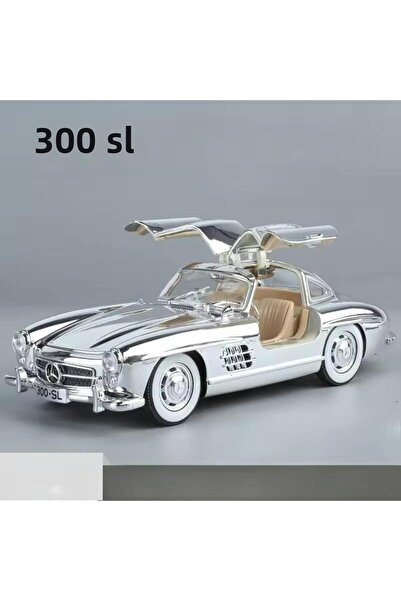 scntoys سيارة مرسيدس-بنز 300 إس إل سوداء موديل 1954 سيارة كلاسيكية بمقياس 1/2...