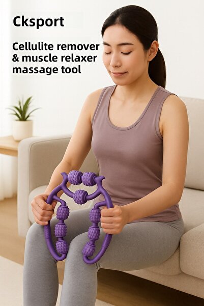 SLİPT جهاز تدليك بـ 9 عجلات، أداة لاسترخاء العضلات ودعم الدورة الدموية