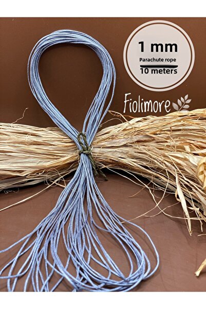 Fiolimore خيط المظلة لون رمادي 1. جودة 10 متر مجوهرات سوار سلسلة مفاتيح قلادة...