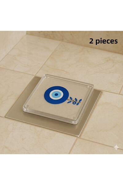 LUCES DESİGN 2-Piece Bathroom, Kitchen, Sink Drain Cover Anti-Odor Cover