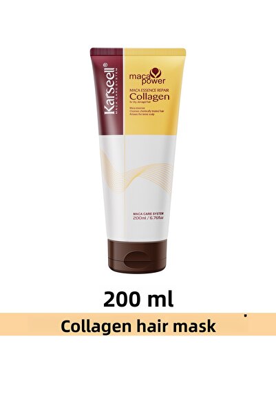 Karseell قناع الكولاجين للعناية بالشعر بخلاصة الماكا لإصلاح الشعر 200 مل كارسيل