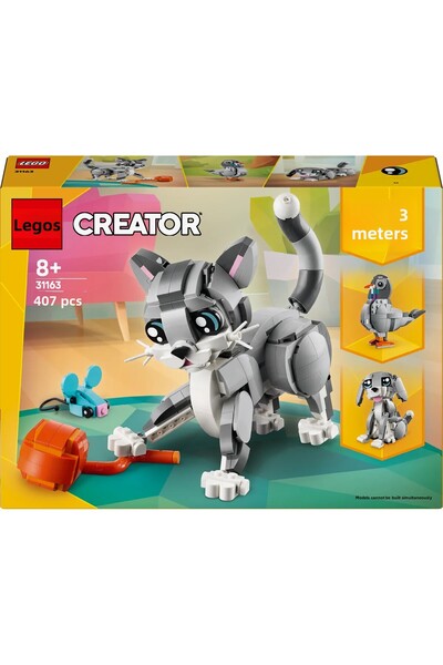 LEGO ® Creator 3 în 1 Motanul Playboy 31163 - Set construcție pentru vârste de 8 ani și peste (407 piese)