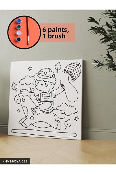 CeSht Canvas Painting Set Includes Brush and Paint