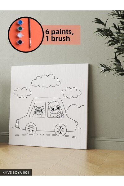 CeSht Canvas Painting Set Includes Brush and Paint