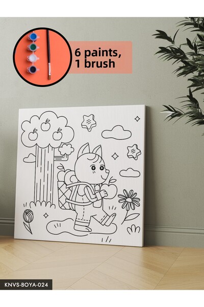 CeSht Canvas Painting Set Includes Brush and Paint
