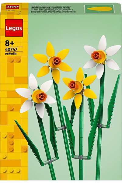 LEGO ® Botanicals Daffodils Artificial Faux Flowers 40747 Building Set for 8+ Year Old Kids (216 P)