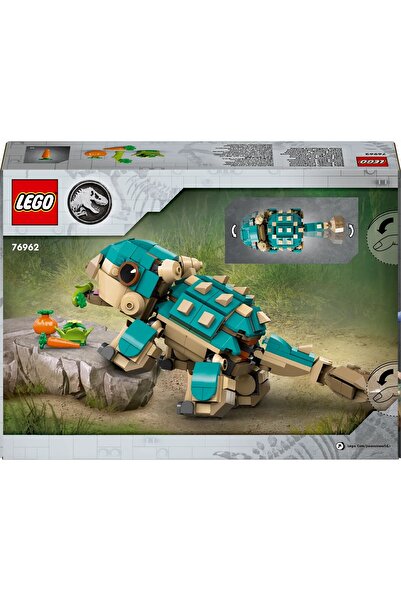 LEGO ® Jurassic World Baby Bumpy: Ankylosaurus Toy 76962 Building Set for 7+ Year Old Kids (358 P)