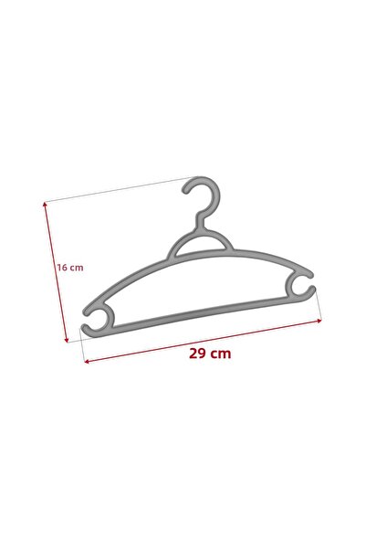 Depa 6-Piece Baby Hanger & Baby Wardrobe Hanger Gray Set