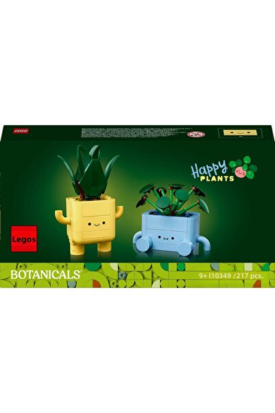 LEGO ® Botanicals Happy Plants 10349 - Decorative Flower Making Kit for Children 9+ (217P)
