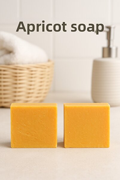 Newleaf 2 قطعة صابون المشمش - صابون طبيعي مصنوع يدويًا لتجديد البشرة وتفتيحها 110 جرام