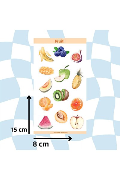 Songwol Studios ملصق بتصميم الفواكه، ملصق، دفتر يوميات، ألبوم قصاصات، ملصق، م...