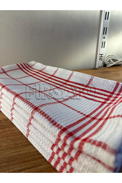 Fırsato Striped Honeycomb Textured Kitchen Towel |   Nutrition Cover |   Drying Cloth – 50X70Cm (Pack of 5)