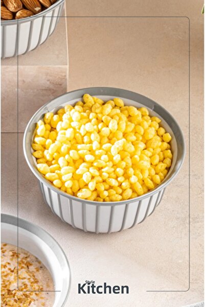 Stile Cucina Linea 3-Piece Practical Snack Bowl Gray 500 ml