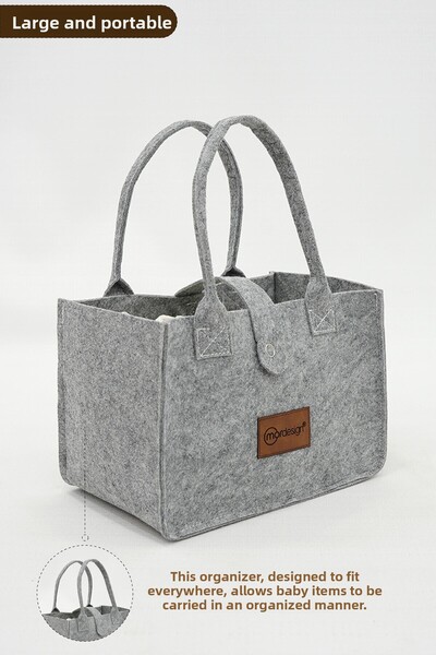 mordesign Portable Felt Bag |   Newborn Diaper Bag, Women's Bag, Home & Travel Organizer