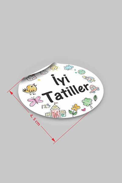 Vice Happy Holidays Printed Label / School label (4.5 Cm 35 Pieces)