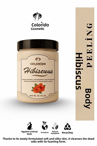 Colorido Kozmetik مقشر الجسم المغذي والمنقي والمرطب من كولوريدو بالكركديه 300 مل