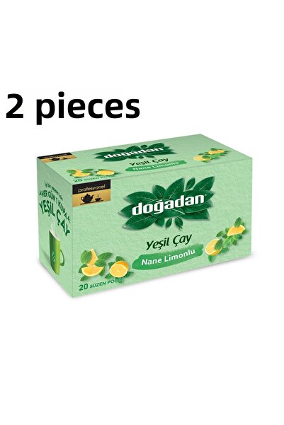 Doğadan شاي أخضر بالنعناع والليمون 20 × 2 قطعة