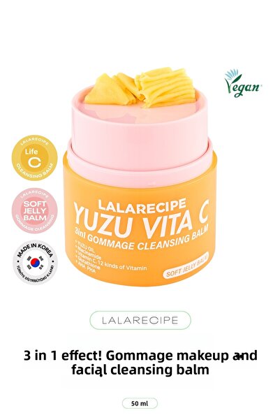lalarecipe 3 in 1 Makeup Removal Balm Lala Recipe Yuzu Vita Gommage Cleansing...