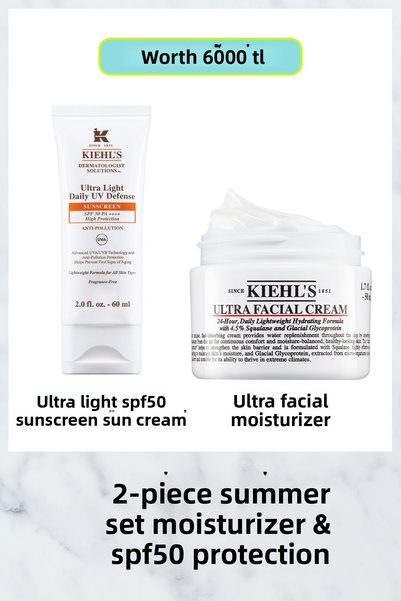 Kiehl's 24-Hour Moisturizing Effect on All Skin Types Ultra Light Daily Uv Pr...