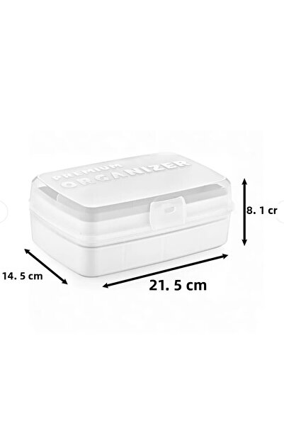 Online Home Market Premium Organizer Multi-Purpose Box 2L (14.5 X 21.5 X 8.1 (H) cm)