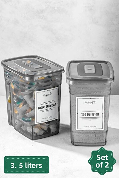 Stile Cucina قطعتين من صندوق تخزين الغبار والمنظفات اللوحية بحجم كبير مع علام...