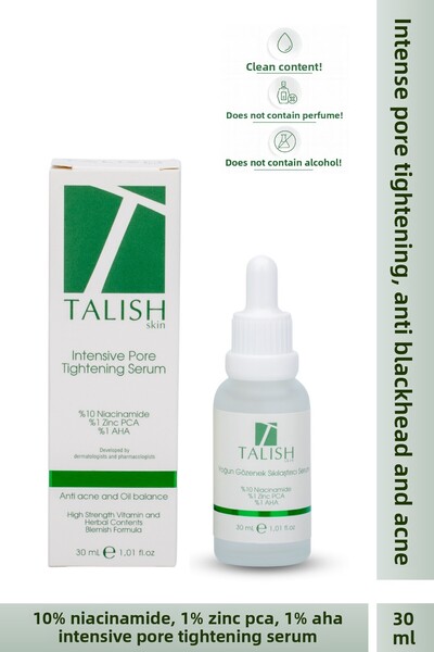 TALISH Niacinamide Serum 10% + Zinc Pca 1% + Aha 1% – Intensive Pore Tightening
