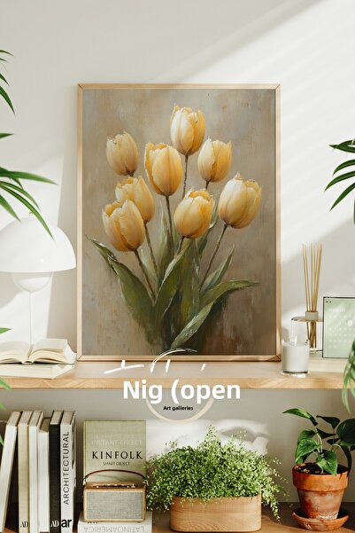 tablodea Pictură murală vintage cu flori înrămate, moale, modernă, decorativă...