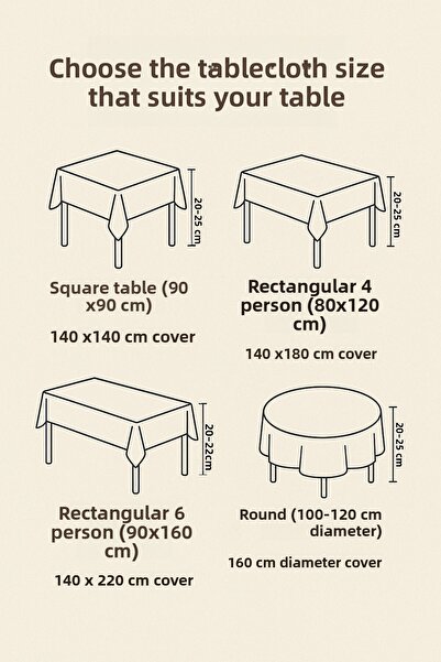 Mirilliahome Piped Raw Linen Tablecloth - 4, 6 Person Sizes and Square Table Option