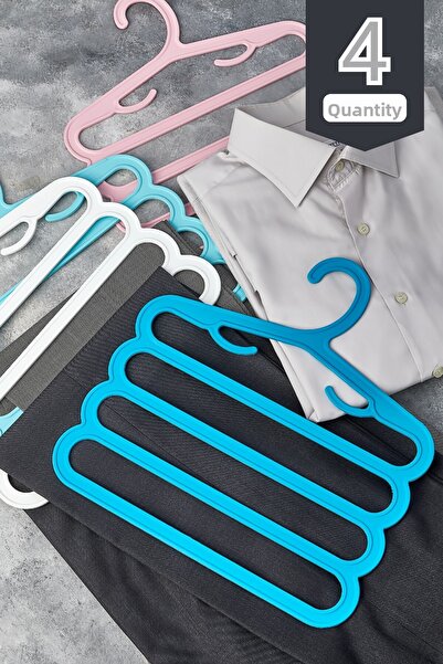 Beray 4 Pcs Pants Scarf Shawl Hanger Multi Hanger Decorative Hanger 4 Layers