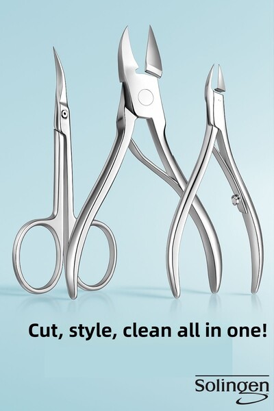 Transformacion طقم مانيكير من الفولاذ المقاوم للصدأ مكون من 3 قطع - مقص أظافر...