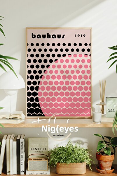 tablodea Tablou cu poster înrămat în stil Bauhaus modern, Tablou decorativ mi...