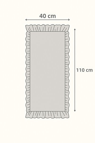 Morlay Ακατέργαστο Φυσικό Βολάν Λινά Ράνερ - 40x110 cm
