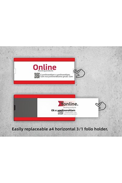 Yönline Τύπος πόρτας και τοίχου Εύκολη αντικατάσταση φύλλου A4 1/3