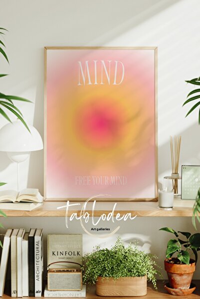 tablodea Tablou cu poster înrămat Mind Aura, Tablou decorativ modern spiritua...